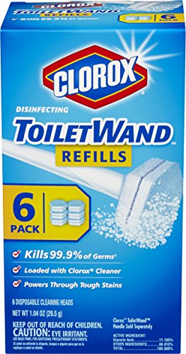 Clorox ToiletWand Disinfecting Refills 6 Count (Pack of 8)