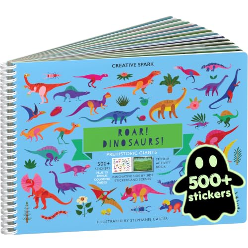 Cupkin Dinosaur Coloring & Sticker Activity Book | 500+ Stickers