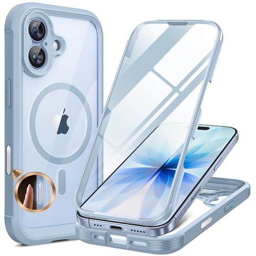 Miracase for iPhone 17 Case 6.3'', Full-Body Military Grade Drop Protection Outdoor Phone case with Built-in Glass Screen &Ca