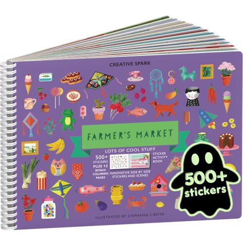 Cupkin Farmer's Market Coloring & Sticker Activity Book | 500+ Stickers
