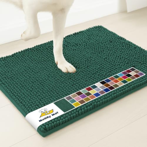 Muddy Mat® | Super Water Absorbent Door Mat Indoor, Microfiber Quick Dry Chenille Entryway Rug, Slip Resistant Front Door Mat