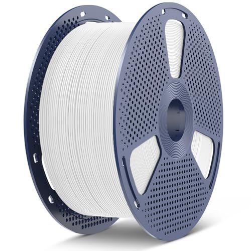 SUNLU PLA+2.0 3D Printer Filament, Large Spool, White, 5KG