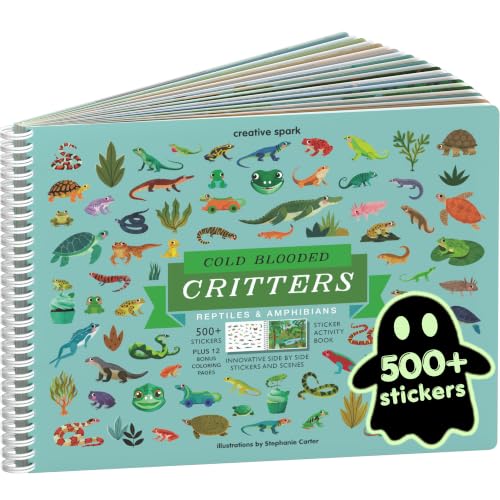 Cupkin Reptiles Coloring & Sticker Activity Book | 500+ Stickers