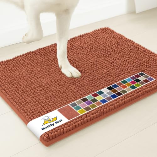 Muddy Mat® | Super Water Absorbent Door Mat Indoor, Microfiber Quick Dry Chenille Entryway Rug, Slip Resistant Front Door Mat