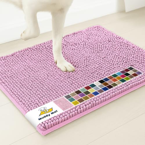 Muddy Mat® | Super Water Absorbent Door Mat Indoor, Microfiber Quick Dry Chenille Entryway Rug, Slip Resistant Front Door Mat