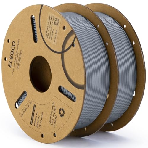 ELEGOO PLA 3D Printer Filament 1.75mm Gray 2KG