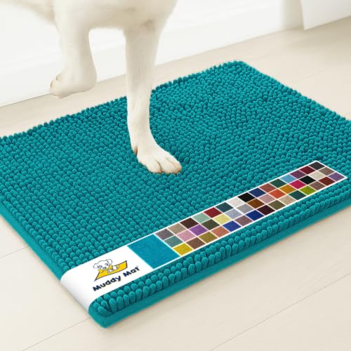 Muddy Mat® | Super Water Absorbent Door Mat Indoor, Microfiber Quick Dry Chenille Entryway Rug, Slip Resistant Front Door Mat