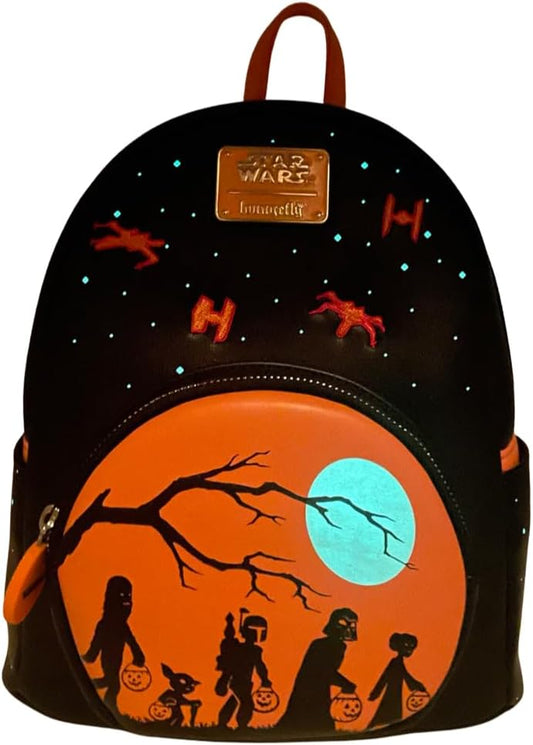 Loungefly Star Wars Trick or Treat Glow in the Dark Mini Backpack