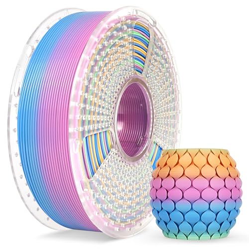 SUNLU 3D Printer Filament,Rainbow PLA Filament 1.75mm,1KG (Rainbow PLA 04)