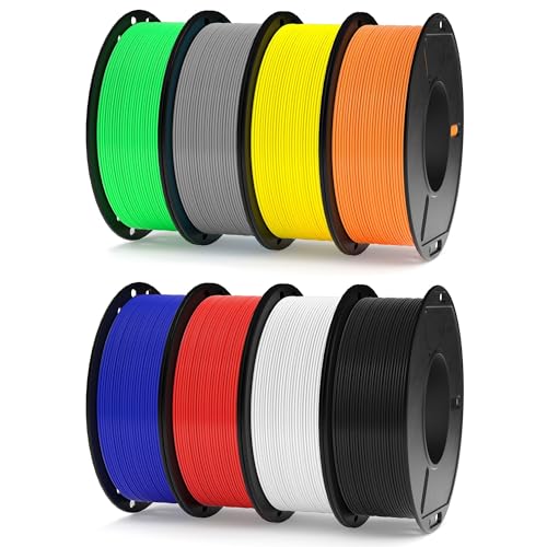 ELEGOO PLA 3D Printer Filament Bundle 1.75mm 8 Colors 250g*8