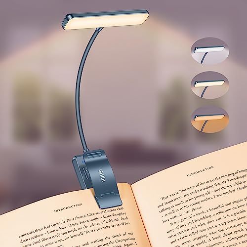 Gritin 19 LED Rechargeable Book Light for Reading in Bed
