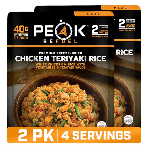 Peak Refuel Chicken Teriyaki Rice Meals 2-Pack, 40g Protein, 580 Calories