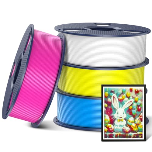 SUNLU CMYK PLA Plus 3D Printer Filament 1.75mm, 4KG, 4 Packs