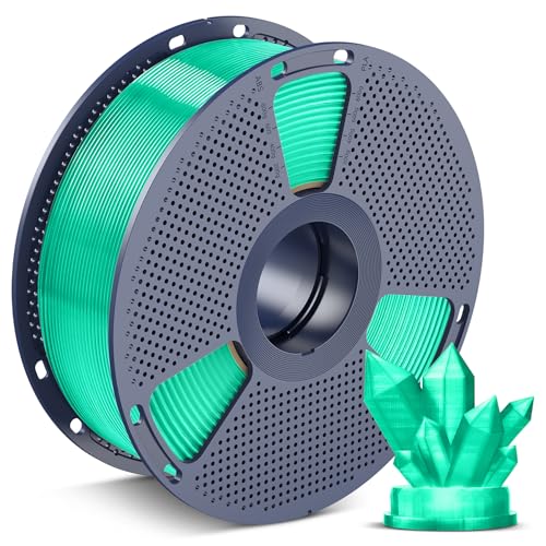 SUNLU PLA 3D Printer Filament, Transparent Mint Ice, 1KG
