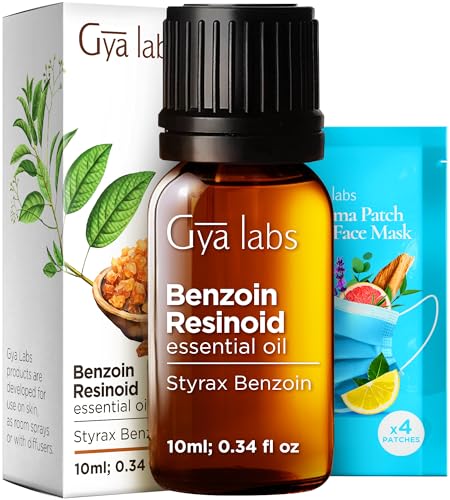 Benzoin Resinoid Essential Oil for Skin, Hair & Diffuser - 0.34 Fl Oz