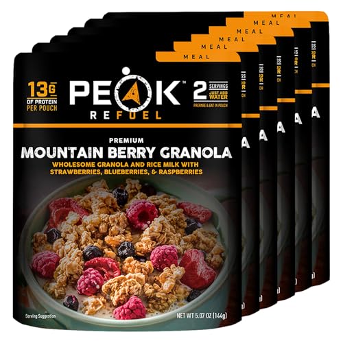 Peak Refuel Mountain Berry Granola Vegan Breakfast, 6-Pack, 12 Servings