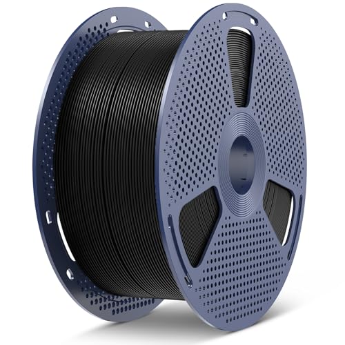 SUNLU PLA+2.0 3D Printer Filament, Large Spool, Black, 5KG