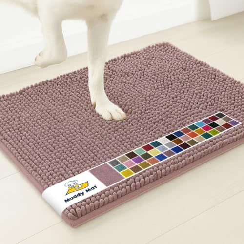 Muddy Mat® | Super Water Absorbent Door Mat Indoor, Microfiber Quick Dry Chenille Entryway Rug, Slip Resistant Front Door Mat