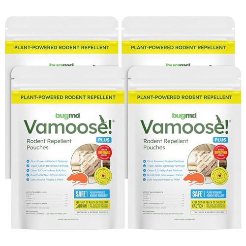 BugMD Vamoose! Plus Peppermint Oil Mouse Repellent (16 Pouches)