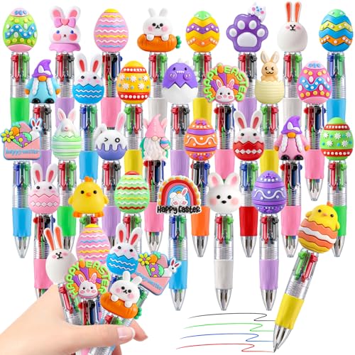 CZWZ 30Pcs Mini Multicolor Pens in One 4-in-1 Cute Pens Bulk, Ballpoint Pen for Birthdays and Parties, Fun Gifts Assorted Ink