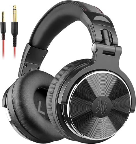 OneOdio Wired DJ Hi-Res Over-Ear Headphones for PC, Keyboard Guitar - Black