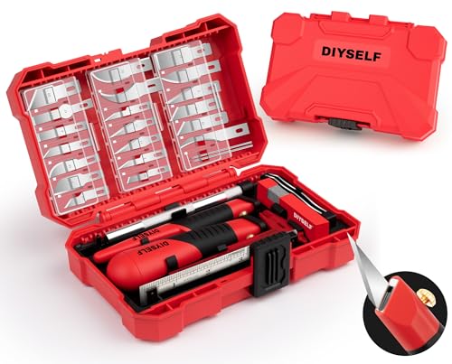 DIYSELF 41-Piece Exacto Knife Set, Precision Hobby Knife Kit for Art Crafts