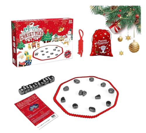 Magnetic Chess Game,Magnetic Chess with String - Portable Intellectual Battle & Strategy Board Game for Family Game Night | F