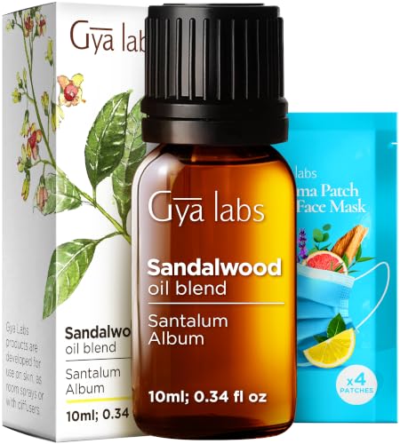 Sandalwood Essential Oil for Skin, Hair & Diffuser - 0.34 Fl Oz