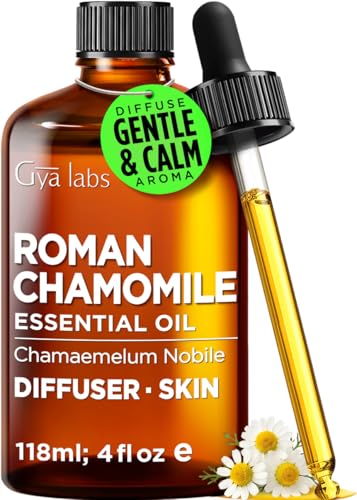 Roman Chamomile Essential Oil for Skin, Hair & Diffuser - 4 Fl Oz