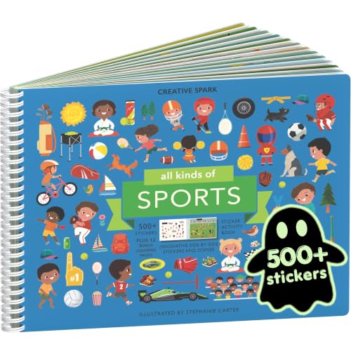 Cupkin All Kinds of Sports Coloring & Sticker Activity Book | 500+ Stickers