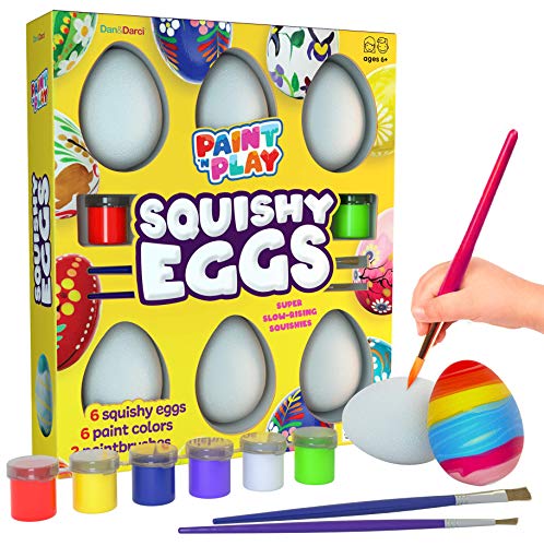 Dan&Darci Egg Squishy Painting Kit - Arts & Crafts for Girls and Boys