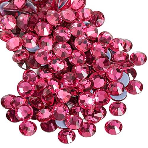Beadsland Hotfix Rhinestones, Rose, SS20, 1440pcs