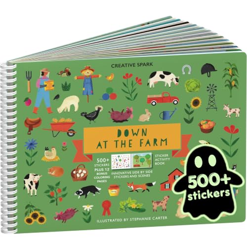 Cupkin Farm Animal Coloring & Sticker Activity Book | 500+ Stickers