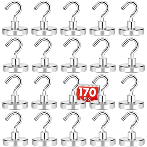 DIYMAG Magnetic Hooks 20pcs 170lbs Cruise Essentials 2026 Magnet Hook