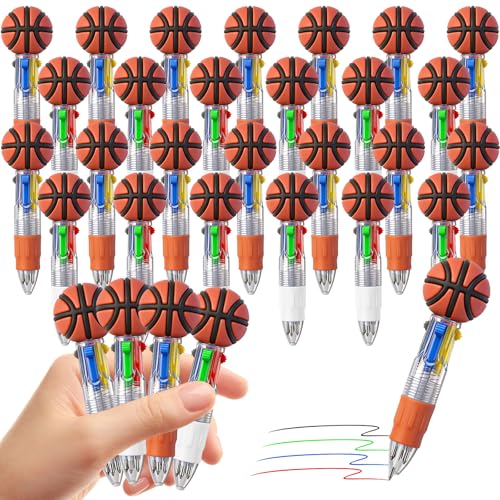 CZWZ 30Pcs Mini Multicolor Pens in One 4-in-1 Cute Pens Bulk for Kids, Ballpoint Pen for Birthdays and Children's Parties, Fu