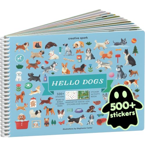 Cupkin Hello Dogs Coloring & Sticker Activity Book | 500+ Stickers