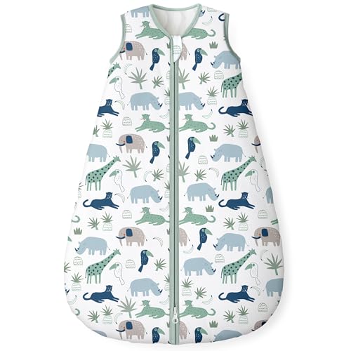 Yoofoss Baby Sleep Sack 12-18 Month 1.5TOG 100% Organic Cotton 2-Way Zipper