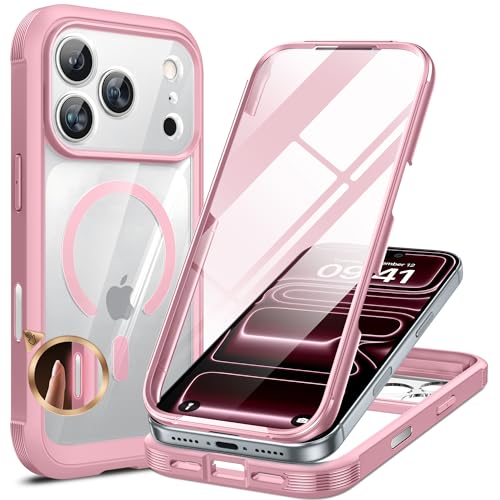 miracase for iPhone 17 Pro Max Case 6.9" Full-Body Phone Case with Built-in Glass Screen Protector& Full Camera Protector,[Ma