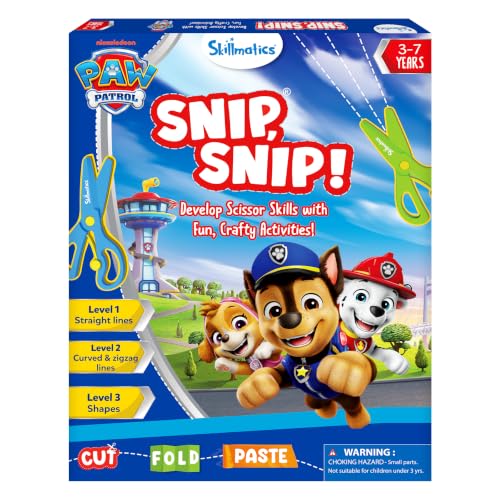 Skillmatics Snip Snip PAW Patrol, Scissor Skills, Felt Craft, Gift for Kids