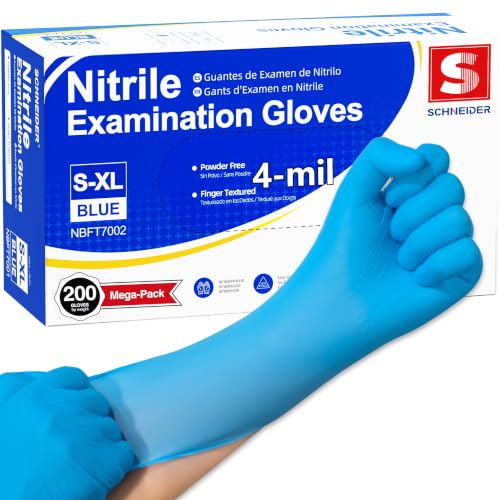 Schneider Medical Exam Glove, Gloves Disposable Latex Free, Powder Free