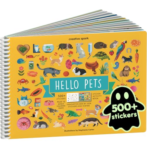Cupkin Pet Animals Coloring & Sticker Activity Book | 500+ Stickers