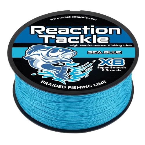 Reaction Tackle Braided Fishing Line X8 Sea Blue 200Lb 300Yd