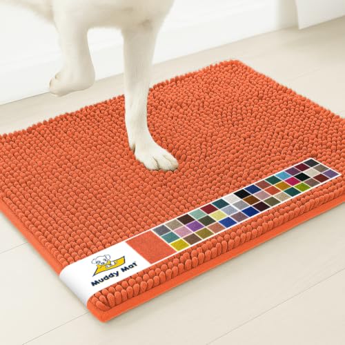 Muddy Mat® | Super Water Absorbent Door Mat Indoor, Microfiber Quick Dry Chenille Entryway Rug, Slip Resistant Front Door Mat