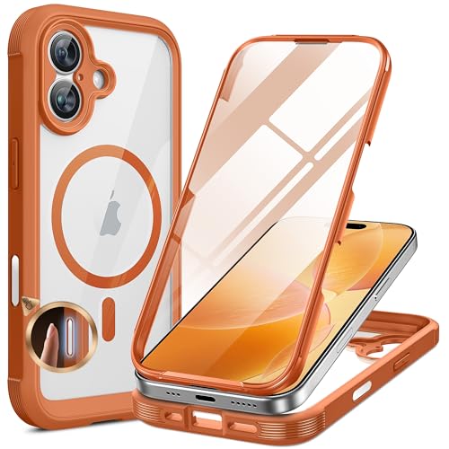 Miracase for iPhone 17 Case 6.3'', Full-Body Military Grade Drop Protection Outdoor Phone case with Built-in Glass Screen &Ca