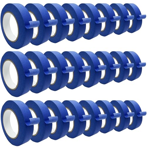 SmaringRobot Blue Masking Tape, Painters Tape, Painting Tape (1442.4yd=0.94IN*60.1yd*24), Original Multi-Surface Easy Removal