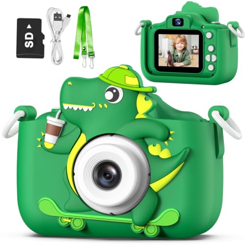 Goopow Kids Camera Toys for 3-8 Year Old Girls Boys,Children Digital Video Camcorder Camera with Cartoon Soft Cover, Best Chr