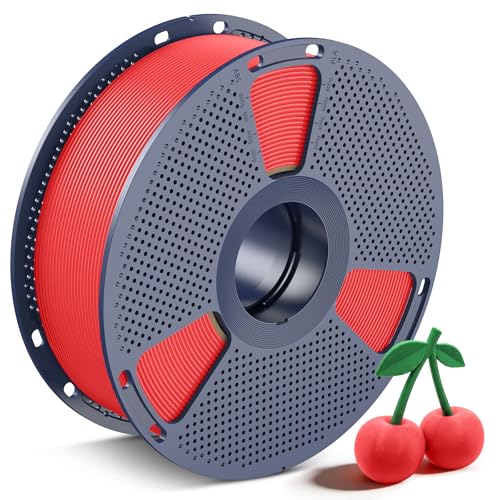 SUNLU PLA 3D Printer Filament, Cherry Red, 1KG