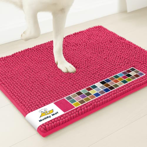 Muddy Mat® | Super Water Absorbent Door Mat Indoor, Microfiber Quick Dry Chenille Entryway Rug, Slip Resistant Front Door Mat