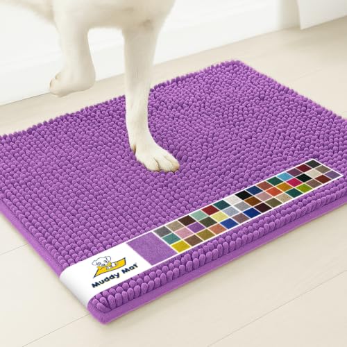 Muddy Mat® | Super Water Absorbent Door Mat Indoor, Microfiber Quick Dry Chenille Entryway Rug, Slip Resistant Front Door Mat