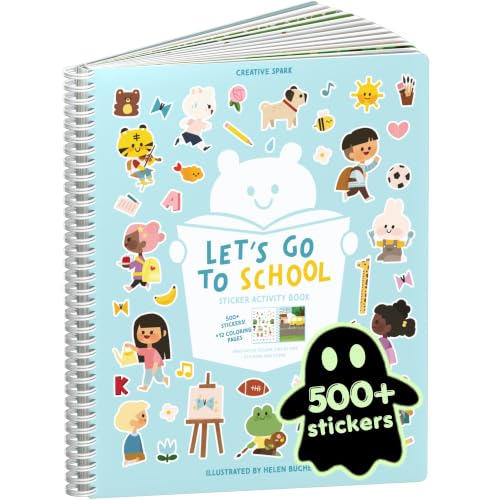 Cupkin Let’s Go to School Coloring & Sticker Activity Book | 500+ Stickers